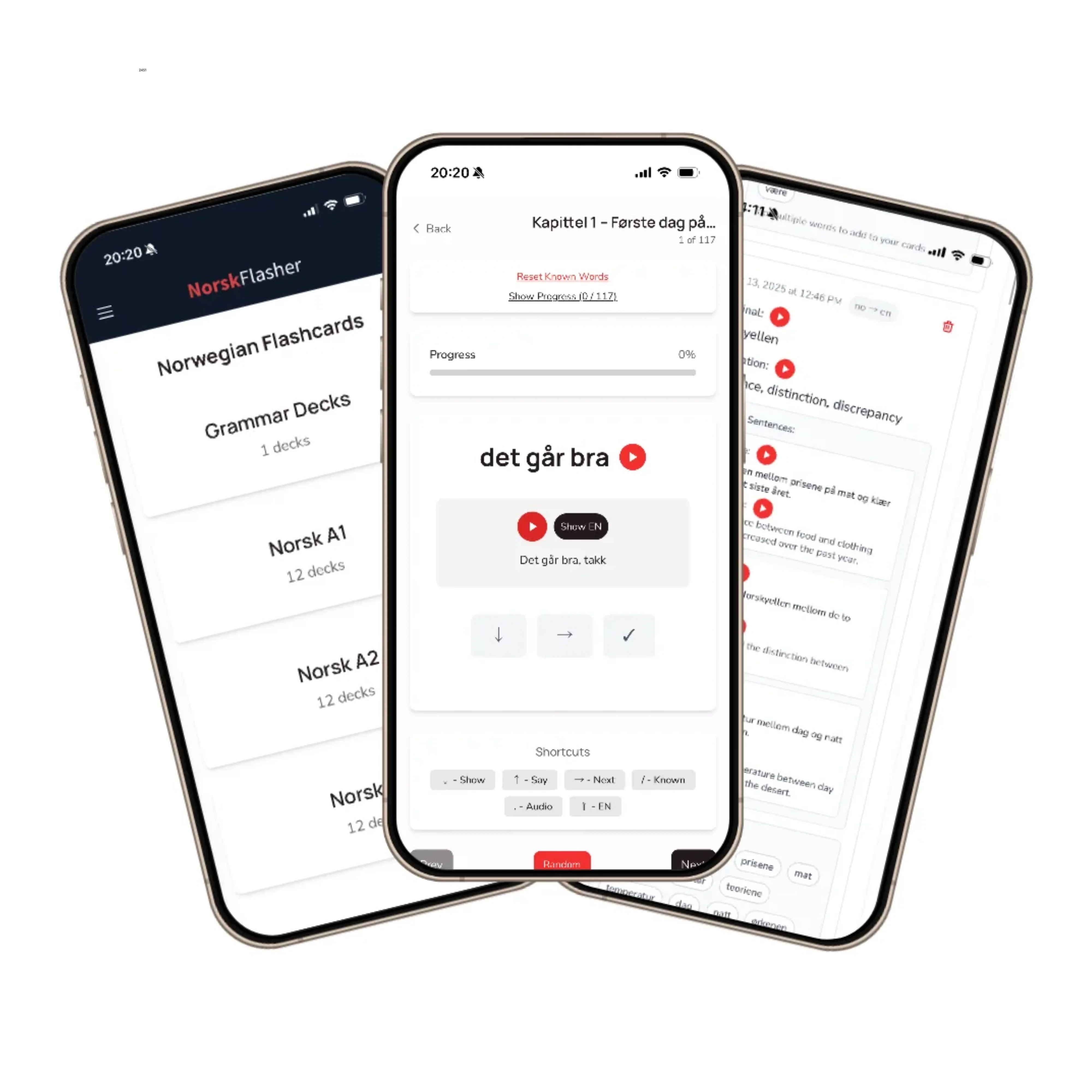 Norsk Flashcards